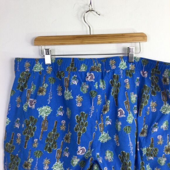 The North Face Mens Belted Cargo Short Stretch Cactus Print Blue Size XXL NWT - Picture 9 of 15